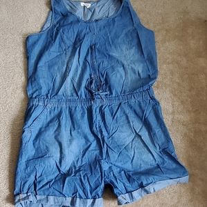 Denim Romper
